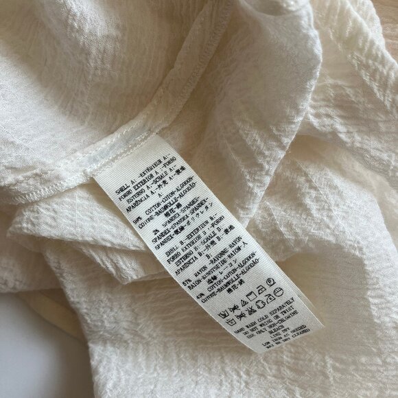 Free People Sivan Embroidered Top Ivory Size XS - Picture 8 of 8